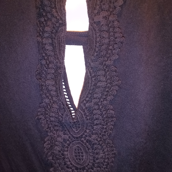 EUC Pale Sky Black sleeveless top 2X - Picture 4 of 4